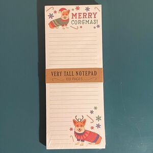 Corgi Holiday Notepad